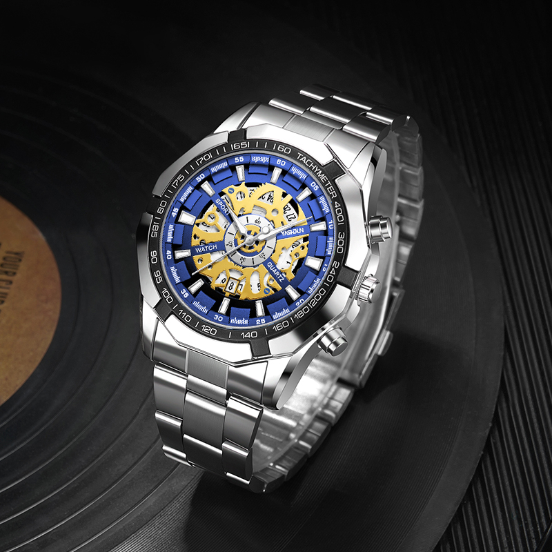 Smartwatch Military Watches For Men - Orologio Scheletrato di Lusso per Uomo,