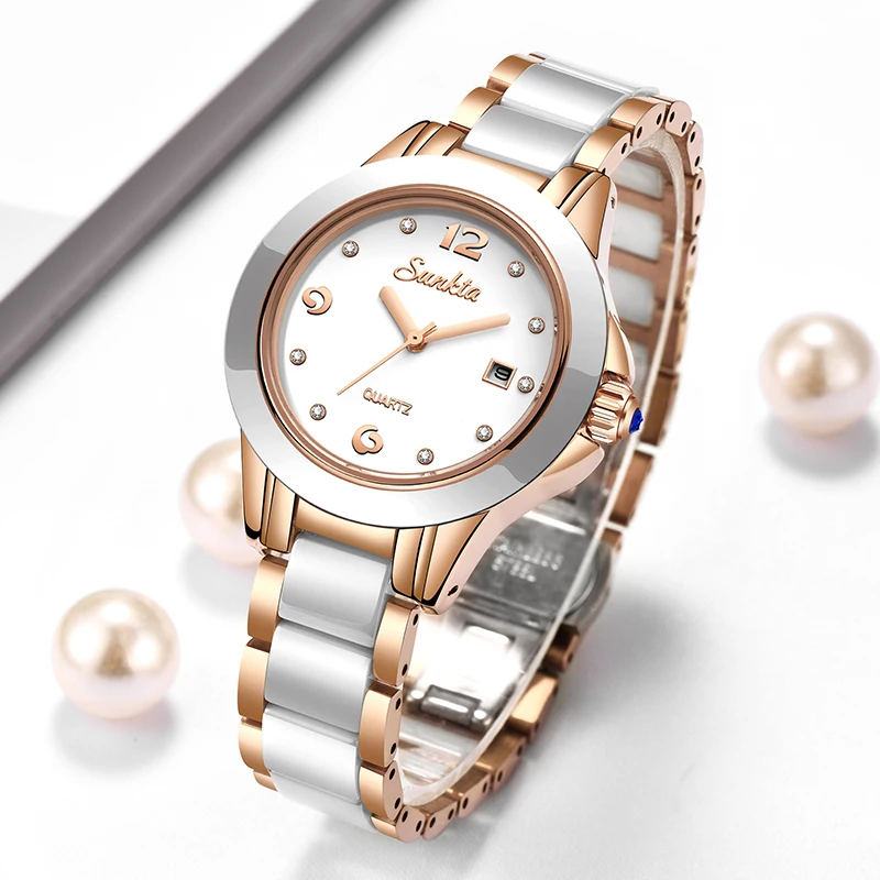 Ladies Fashion Watch - Sunkta moda casual orologio da donna