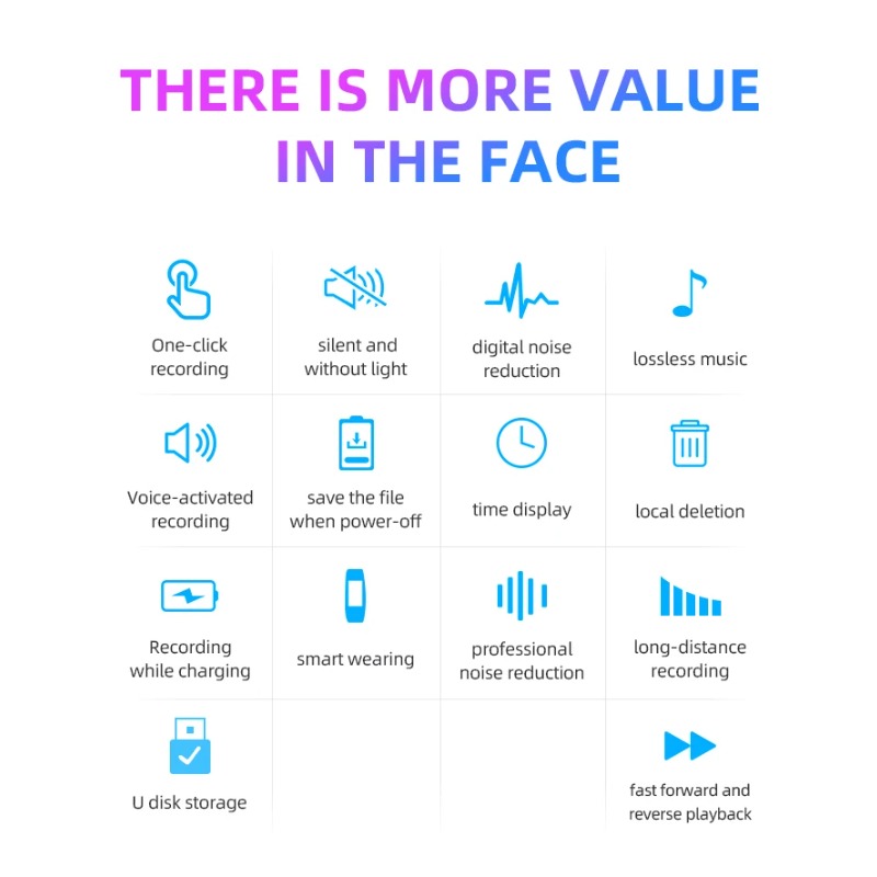 Smartwatch Noise Watches - Mini Registratore Vocale con Display Digitale,