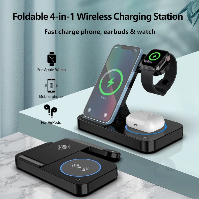 Smartwatch Phone Watches - Stazione di Ricarica Wireless Pieghevole 4