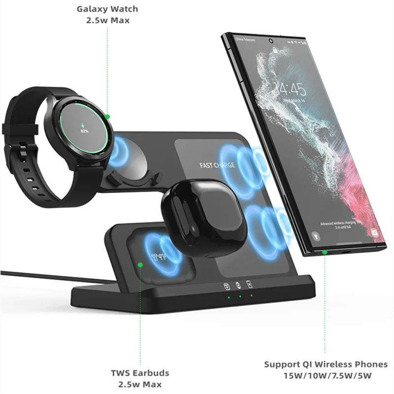 Caricabatterie 3 in 1 per Sams - Smartwatch Phone Watches recensione e prezzo