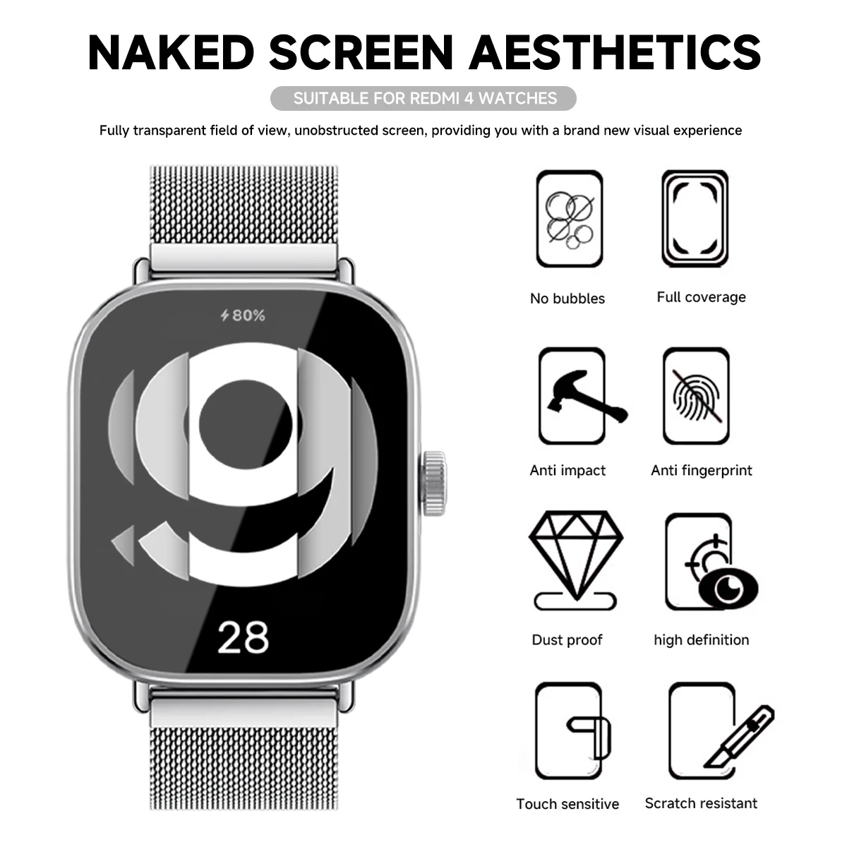 Vetro temperato per Xiaomi Red - Smartwatch Redmi Watches recensione e prezzo