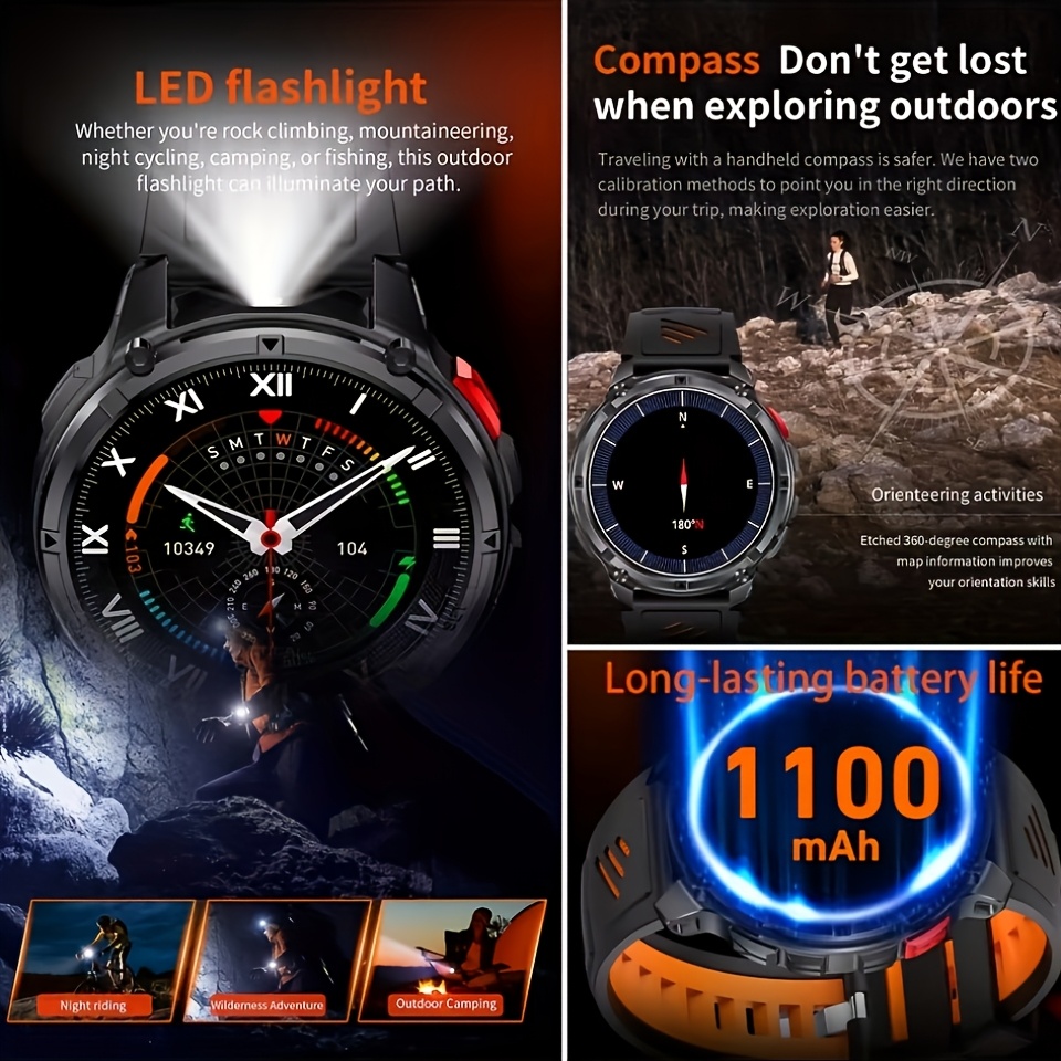 Nuovo Smartwatch T-REX3 Ultra  - Smartwatch Military Watches For Men recensione e prezzo